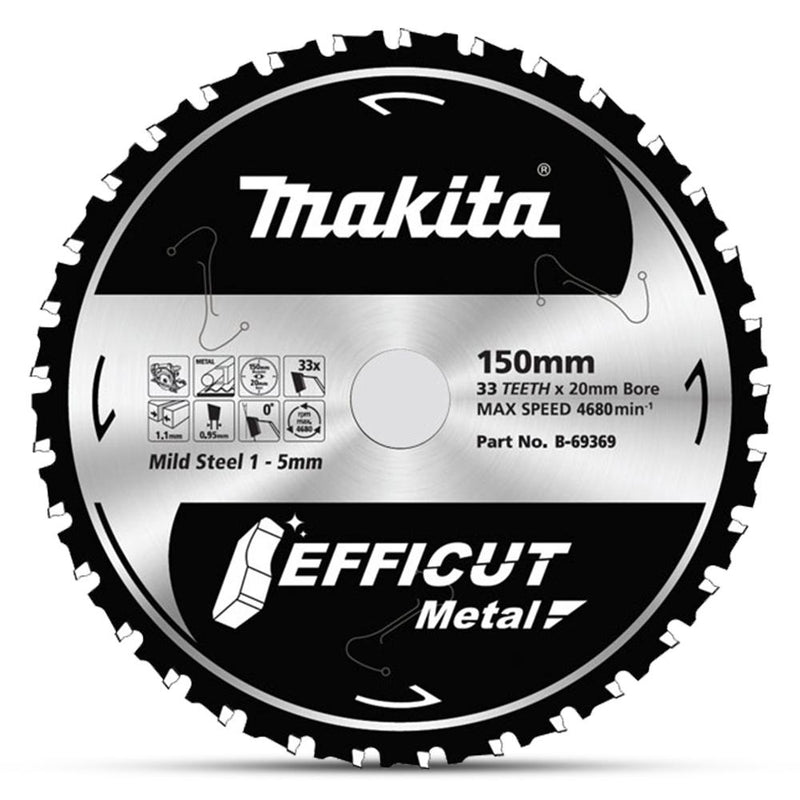 Makita Efficut Saw Blade Metal Stainless 150mm x 33T