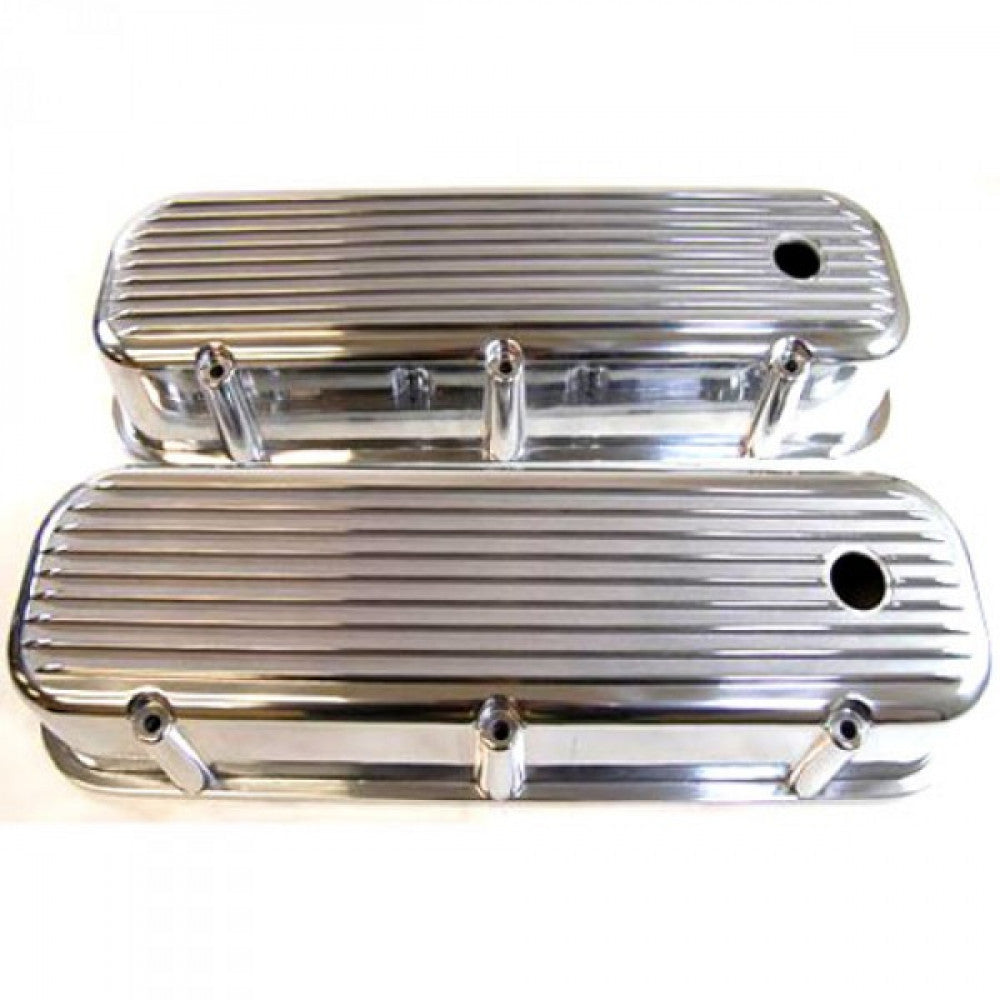RPC Valve Covers Chev BB Polished Finned Tall Pair#6280