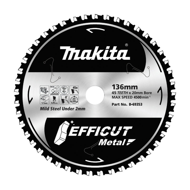 Makita Efficut Saw Blade Metal Stainless 136mm x 56T