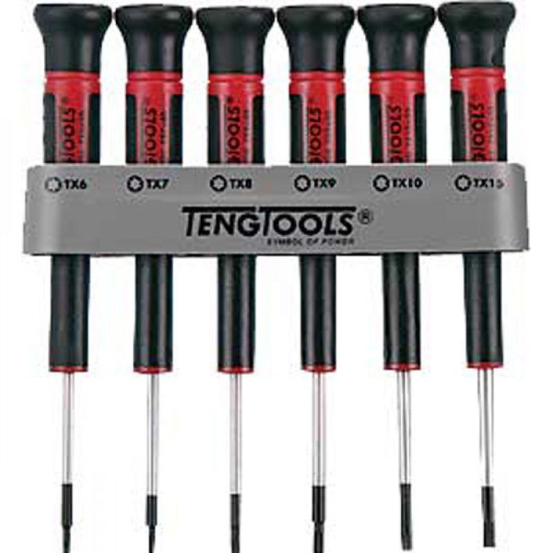 Teng 6Pc Md Mini Tx Screwdriver Set With Holder