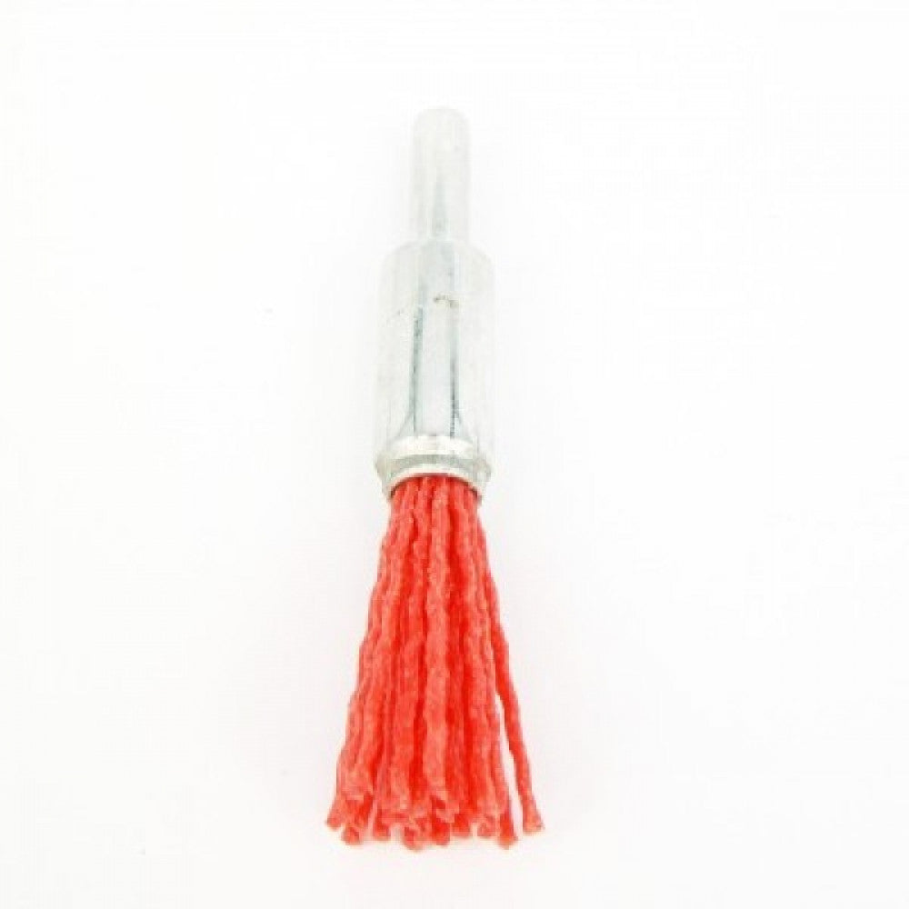 2 Pack 12mm Nylon End Brush Spindle Mounted