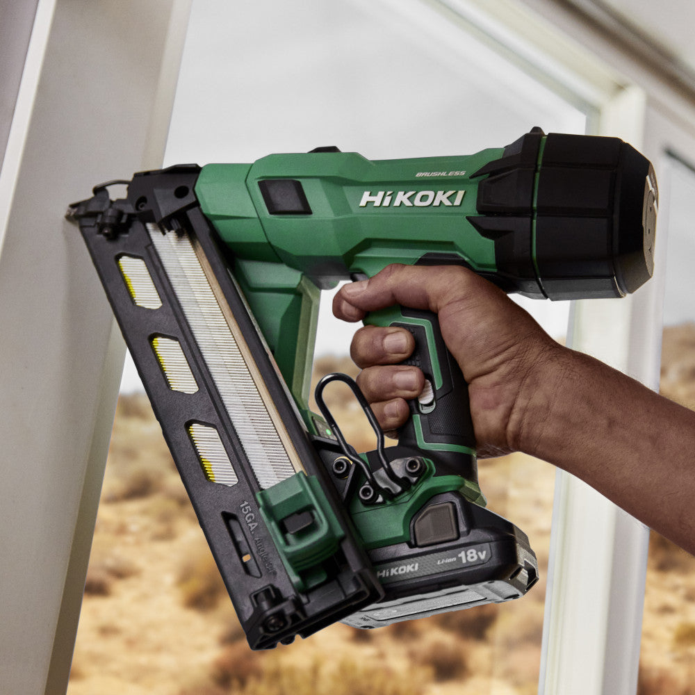 HiKOKI 18V Gasless 15A Angle Finishing Nailer - Bare Tool