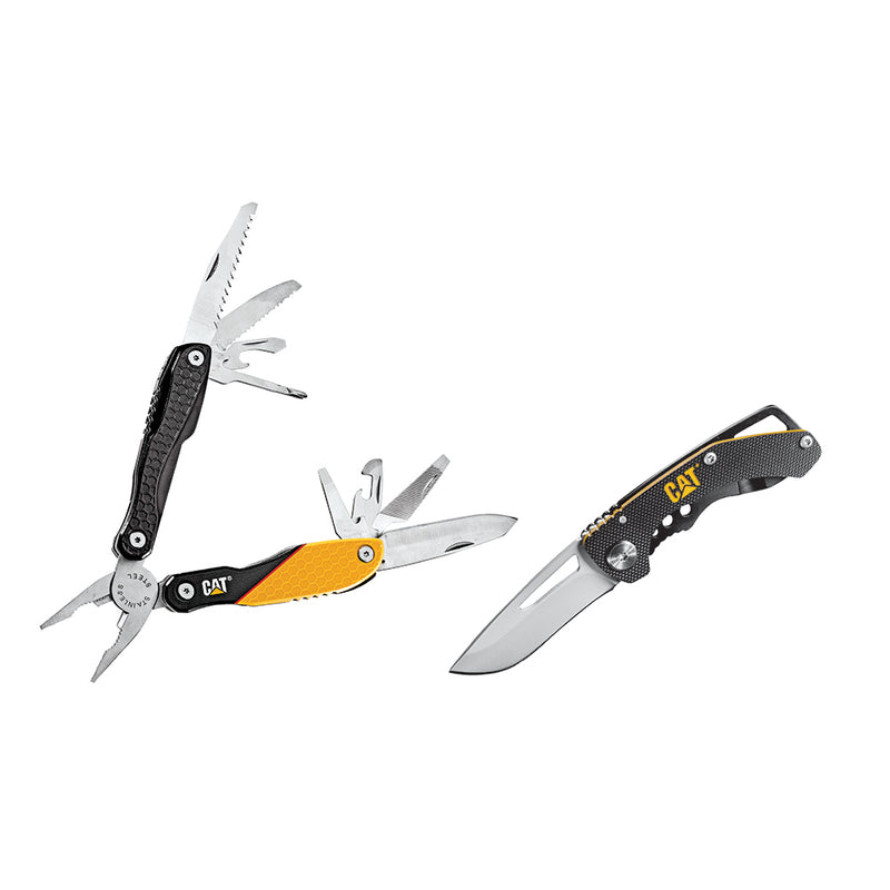 CAT 13-In-1 Multi-Tool & Folding Skeleton Knife