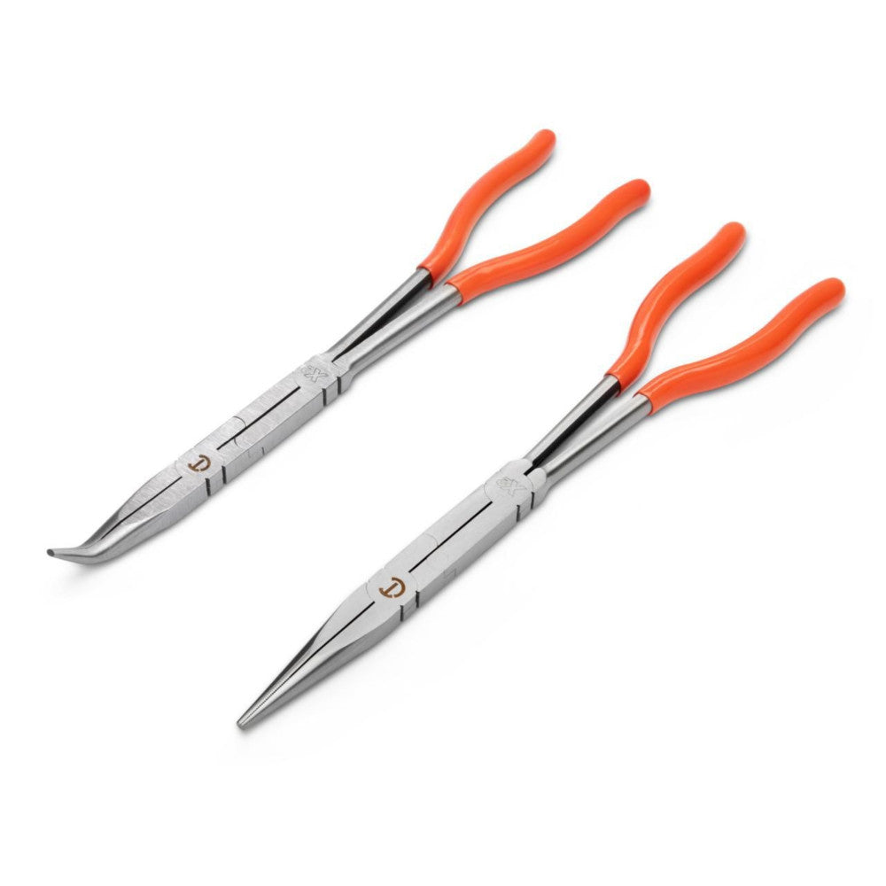 Crescent 2Pc X2™ Straight & Bent Long Nose Dipped Plier Set