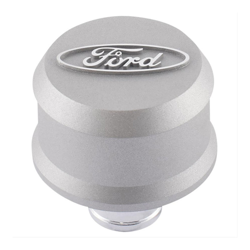 Proform Breather Push In Ford Logo Gray Cap Alloy