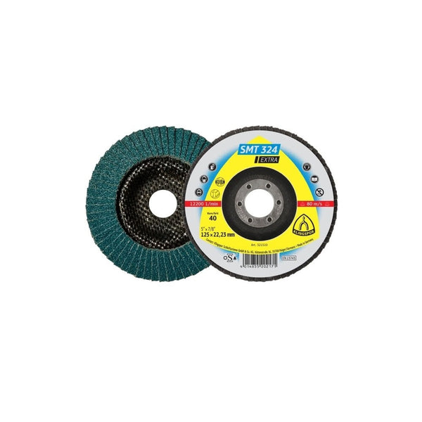 Klingspor SMT324 Zirconia Flap Disc - 125mm, 60g (10pk)