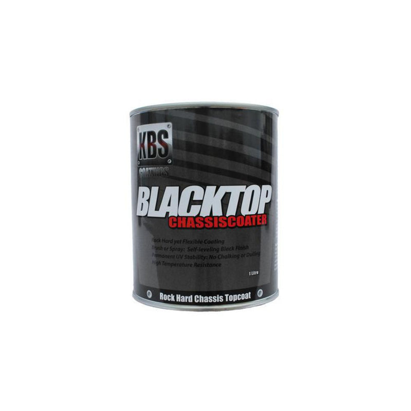 Kbs Blacktop Permanent Uv Top Coat Gloss Black 1 Litre