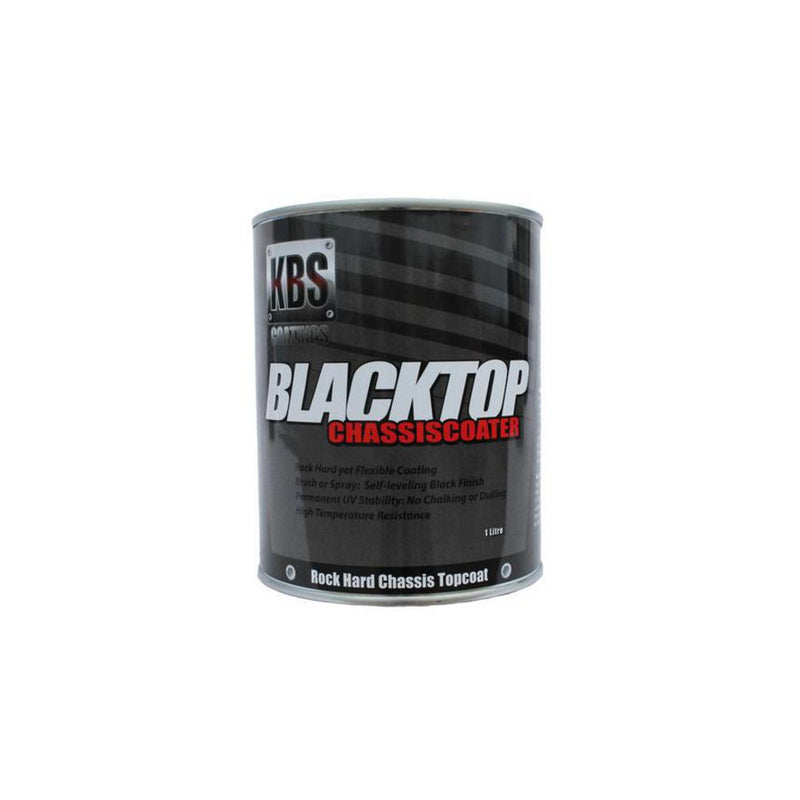 Kbs Blacktop Permanent Uv Top Coat Satin Black 4 Litre