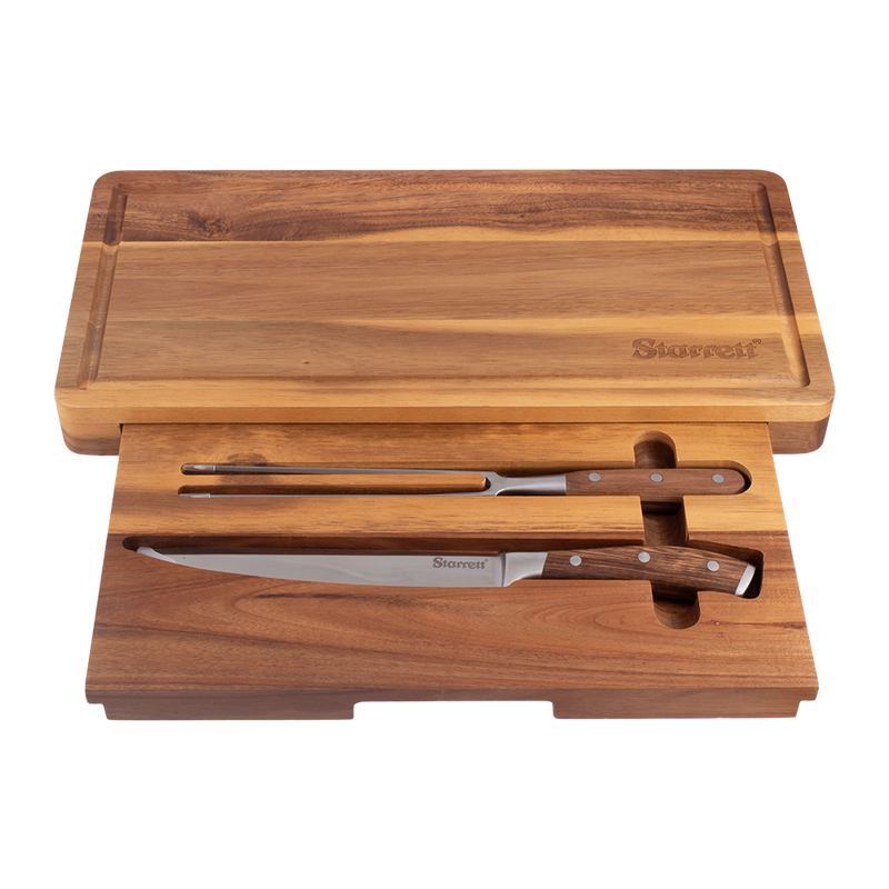 Wooden Chopping Board & Carving Set