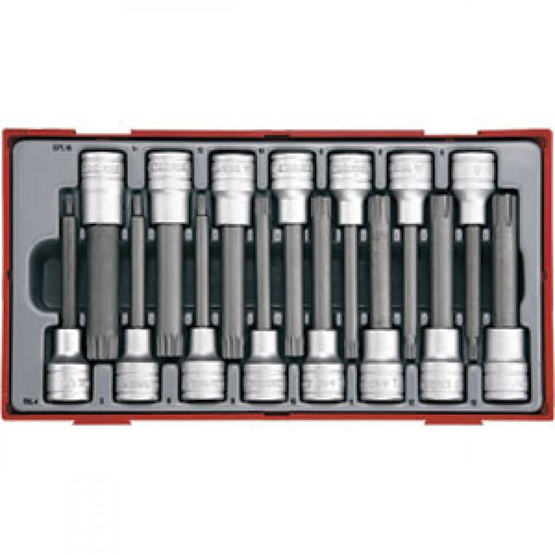 Teng 15Pc 1/2in Dr. Ril/Spl Bits Skt Set - Tc-Tray