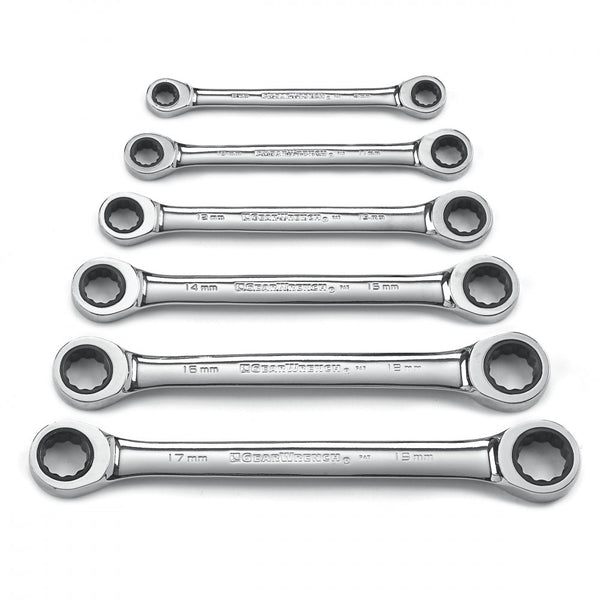 GearWrench Wrench Set Double Box End Set Tray MET 6Pc