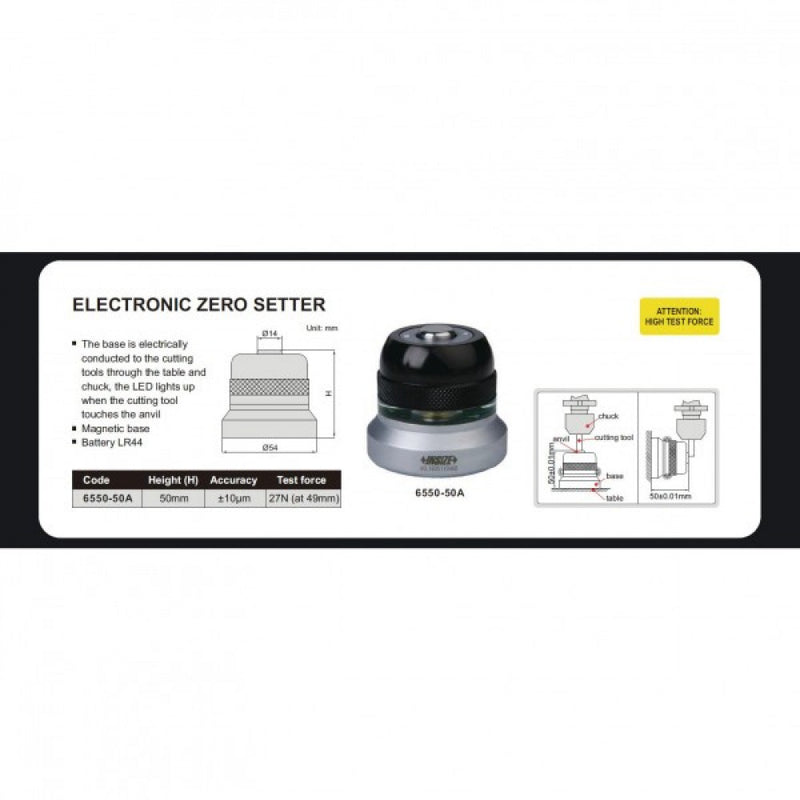 Electronic Tool Presetter Z-50mm Magnetic Base Insize 6550-50A