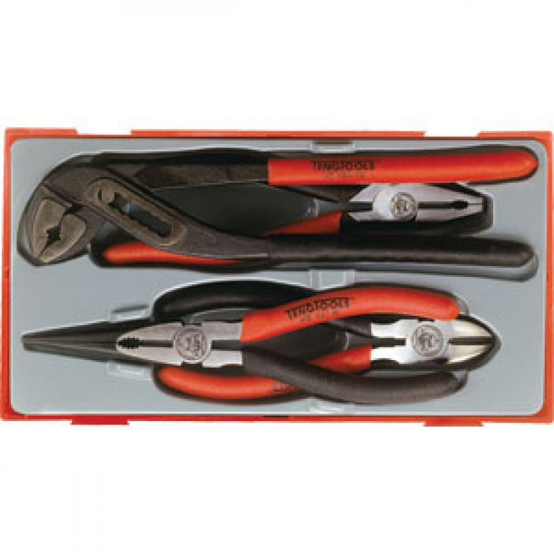 Teng 4Pc Mb Vinyl Grip Plier Set - Tc-Tray