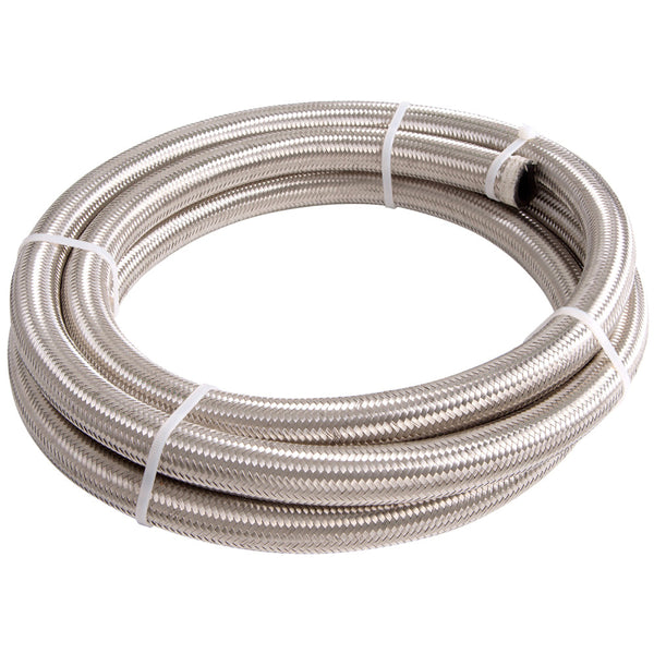 Aeroflow Fuel Line - AN6 Stainless Steel Braided Hose 1 Mtr Kit#100-06-1M