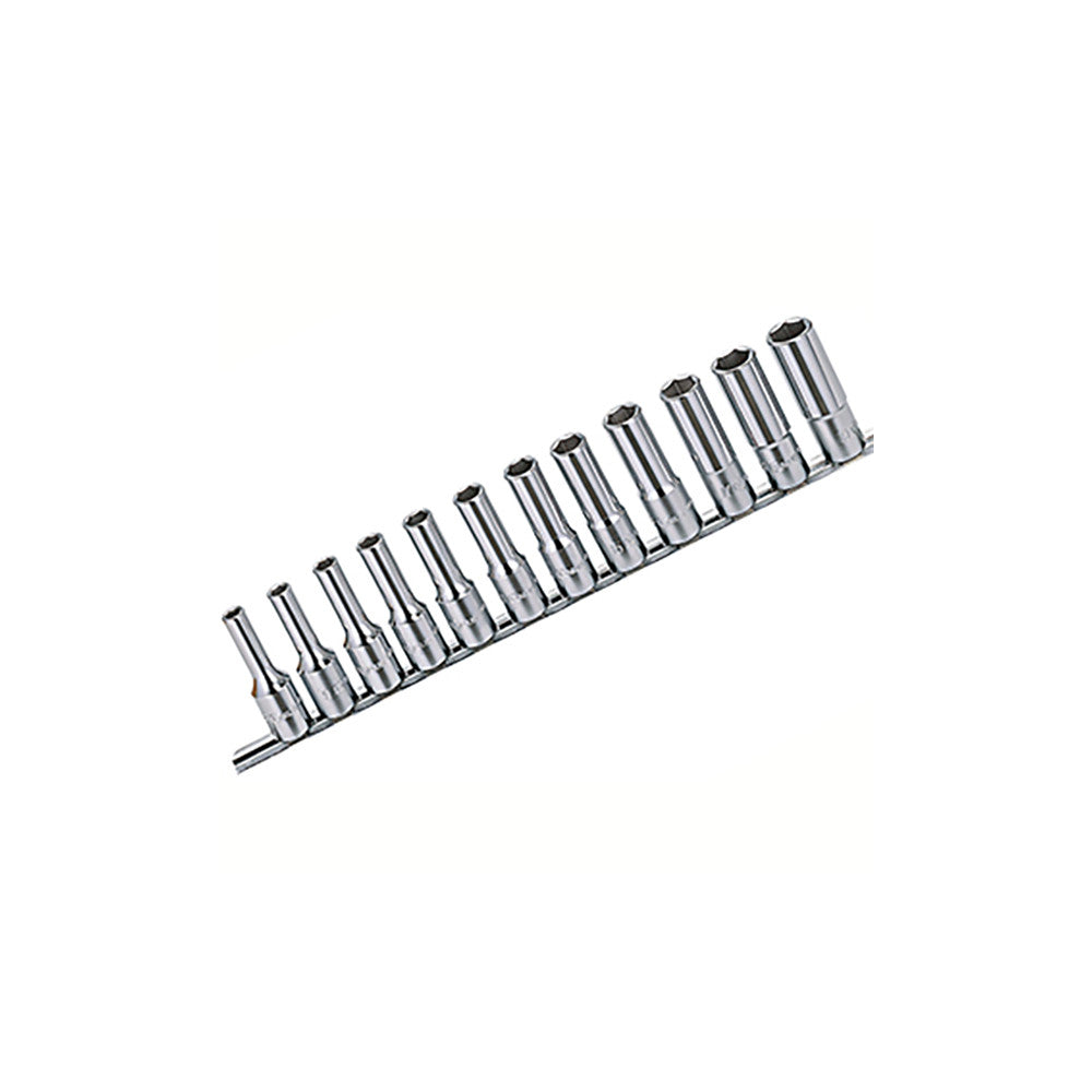 Genius 1/2" Dr. 12Pc 6Pt Deep Socket Set 8-19mm