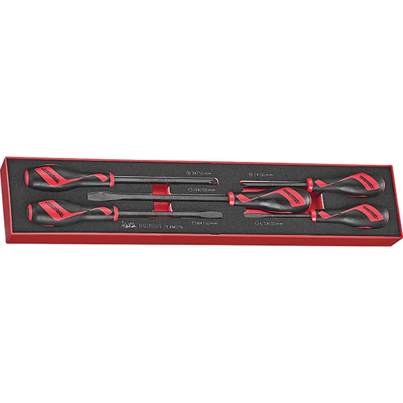 Teng 5Pc Power Thru Screwdriver Set - Tex-Tray