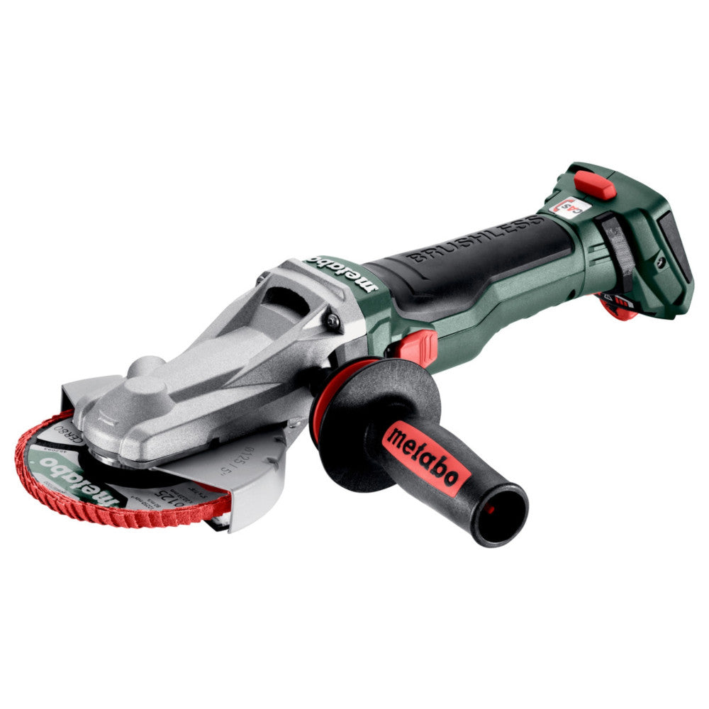 Metabo 18V Brushless Flathead Angle Grinder W Brake, Speed, Lock Nut - Bare Tool