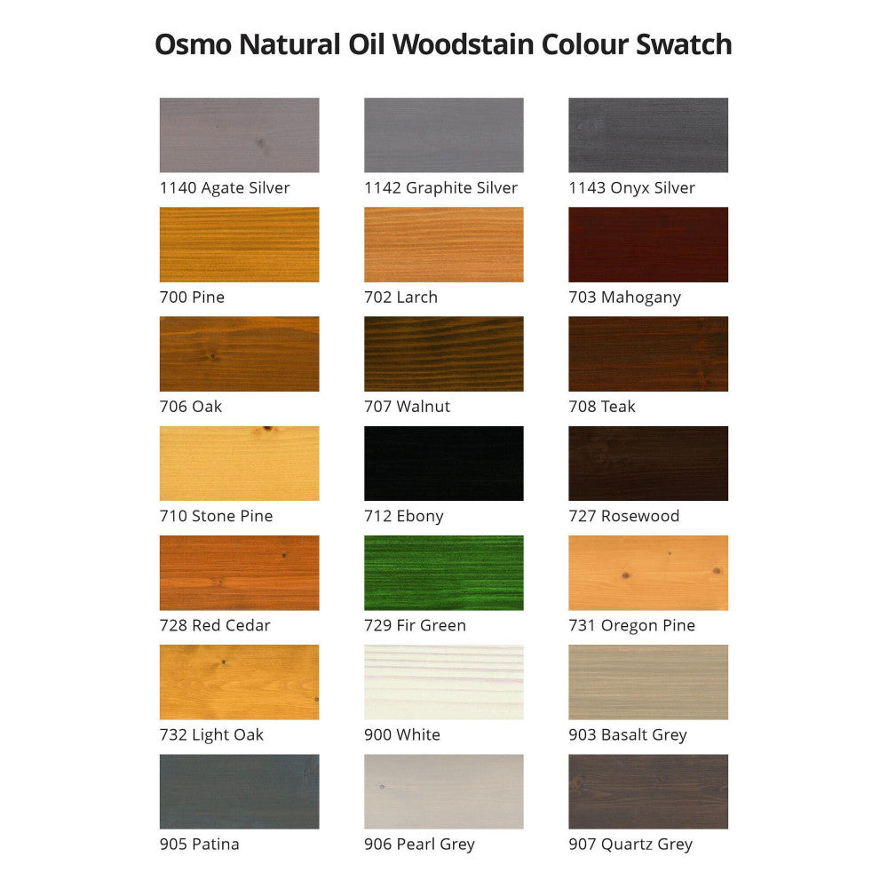 Osmo Natural Oil Woodstain - 750ml, Quartz Grey 907