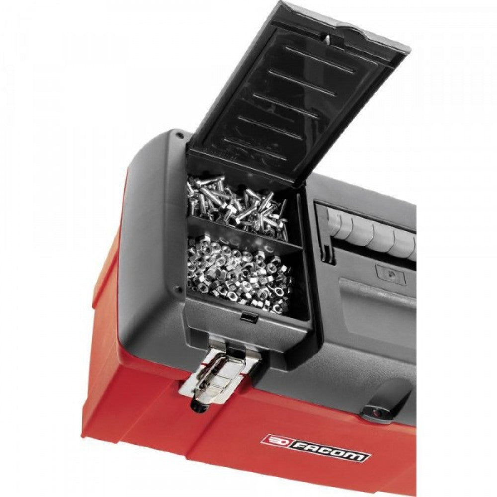 BP.C24NPB Plastic Tool Box 24" 47L Removable Tray Stackable 610x270x284mm Facom