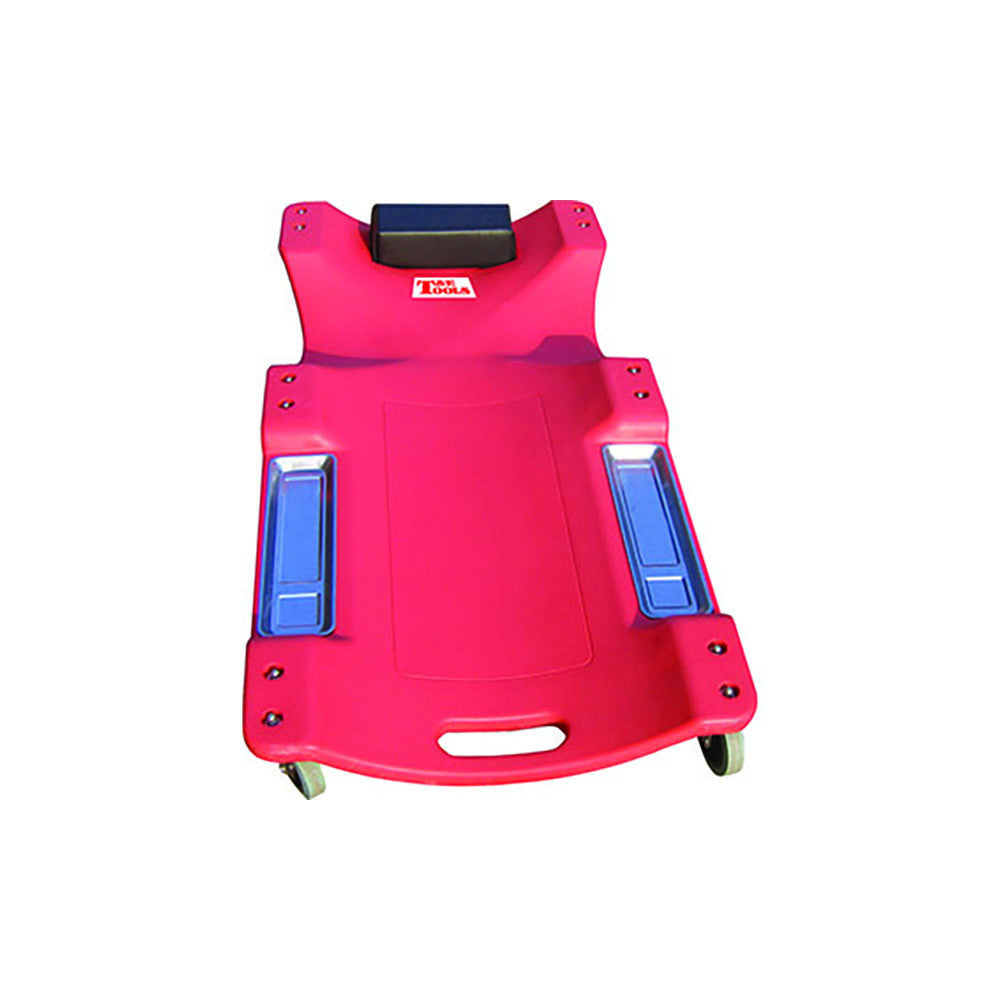 T&E Tool 40" Garage Plastic Creeper With Magnetic Trays