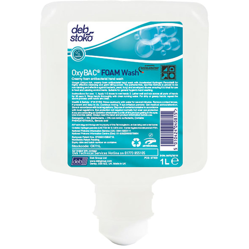 Deb Stoko Oxybac 1L Foam Hand Wash