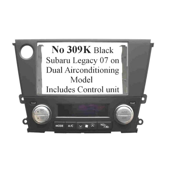Subaru Legacy Dual Hvac Fit Kit (Black)