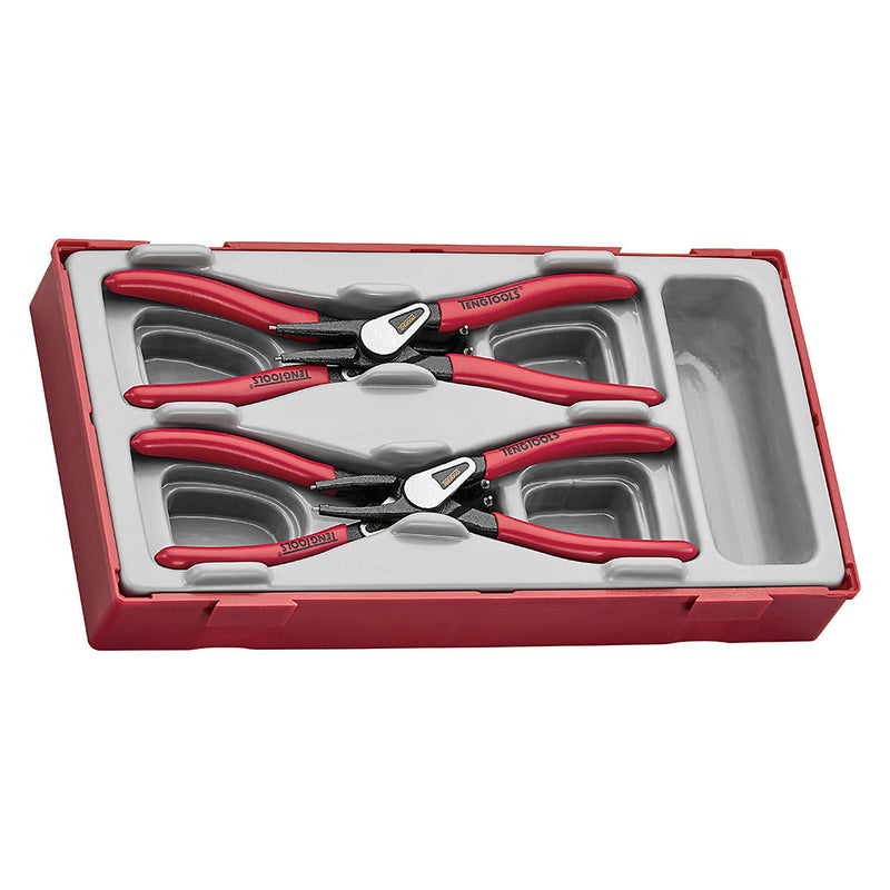 Teng 4Pc 5in Spring Circlip Plier Set - Tc-Tray