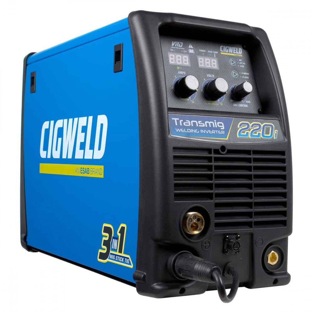 CIGWELD TRANSMIG 220i MACHINE Mig,Tig & Stick 15amp