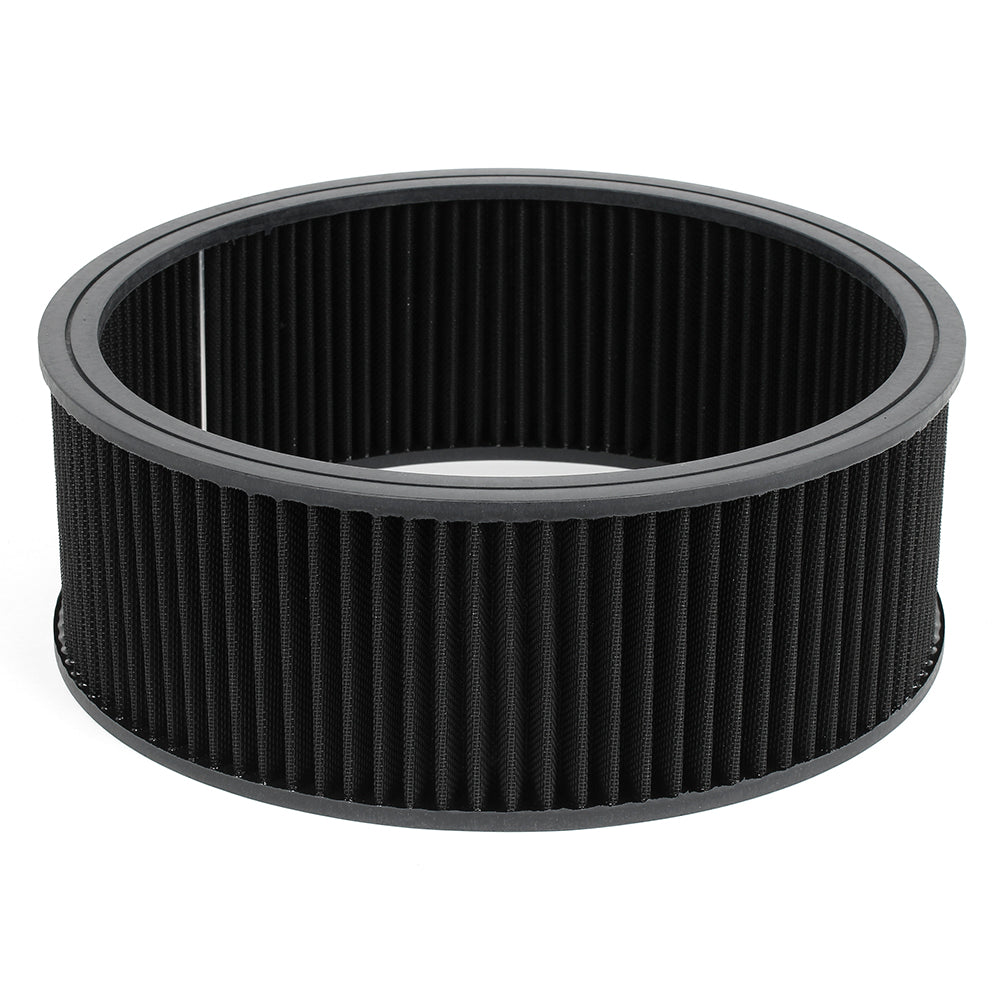 Air Cleaner Replacement Element For 14 x 5" Tall Pre-oiled Washable (Black)