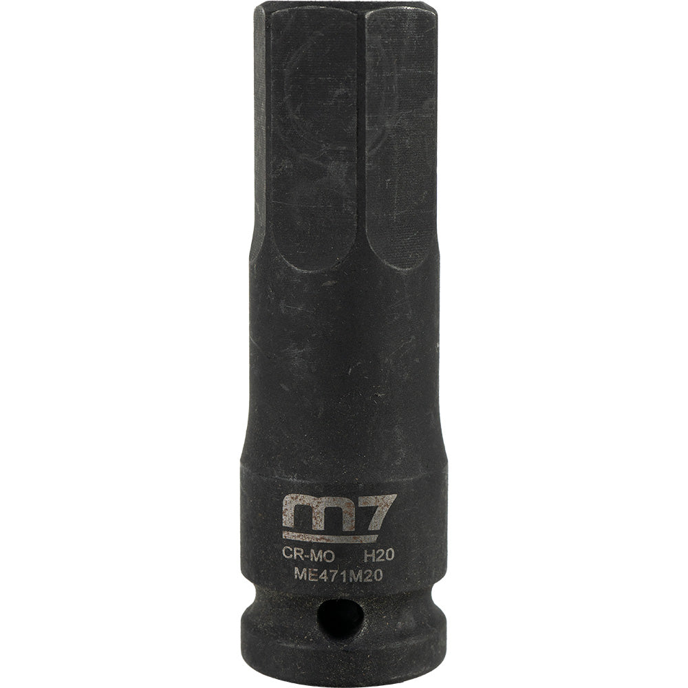 M7 Impact In Hex Socket, 1/2in Drive, 20mm