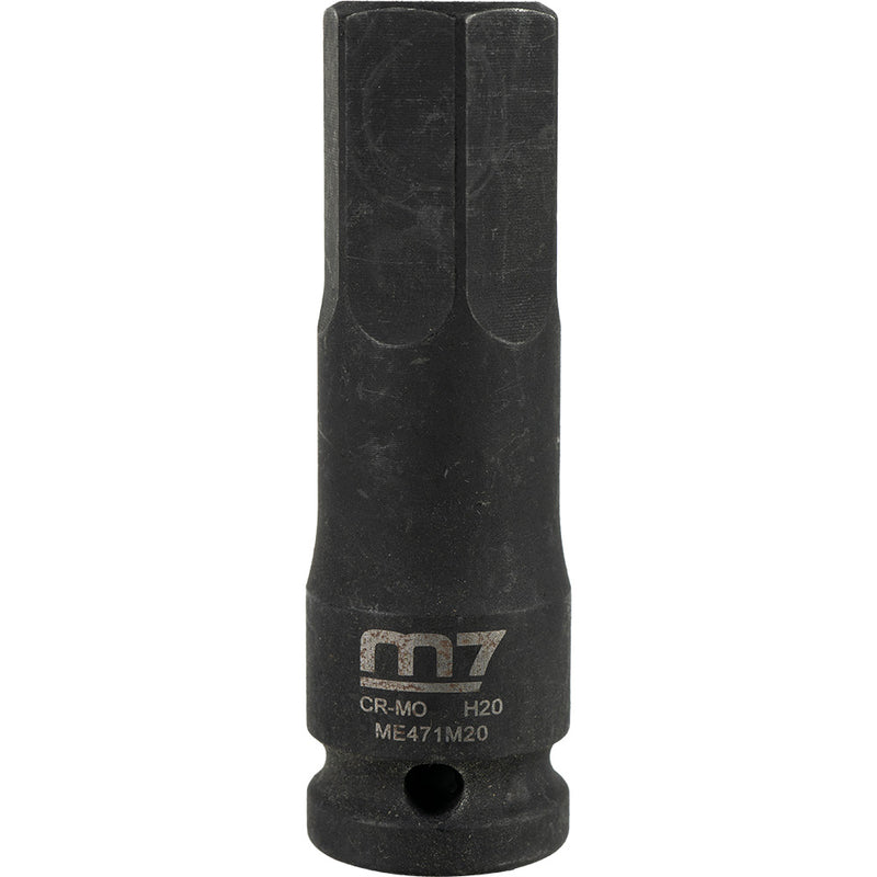 M7 Impact In Hex Socket, 1/2in Drive, 20mm