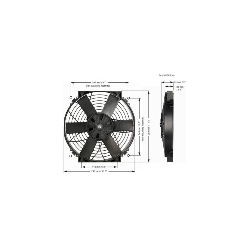 DAVIES CRAIG 12" THERMATIC® ELECTRIC FAN (12V) (0162)