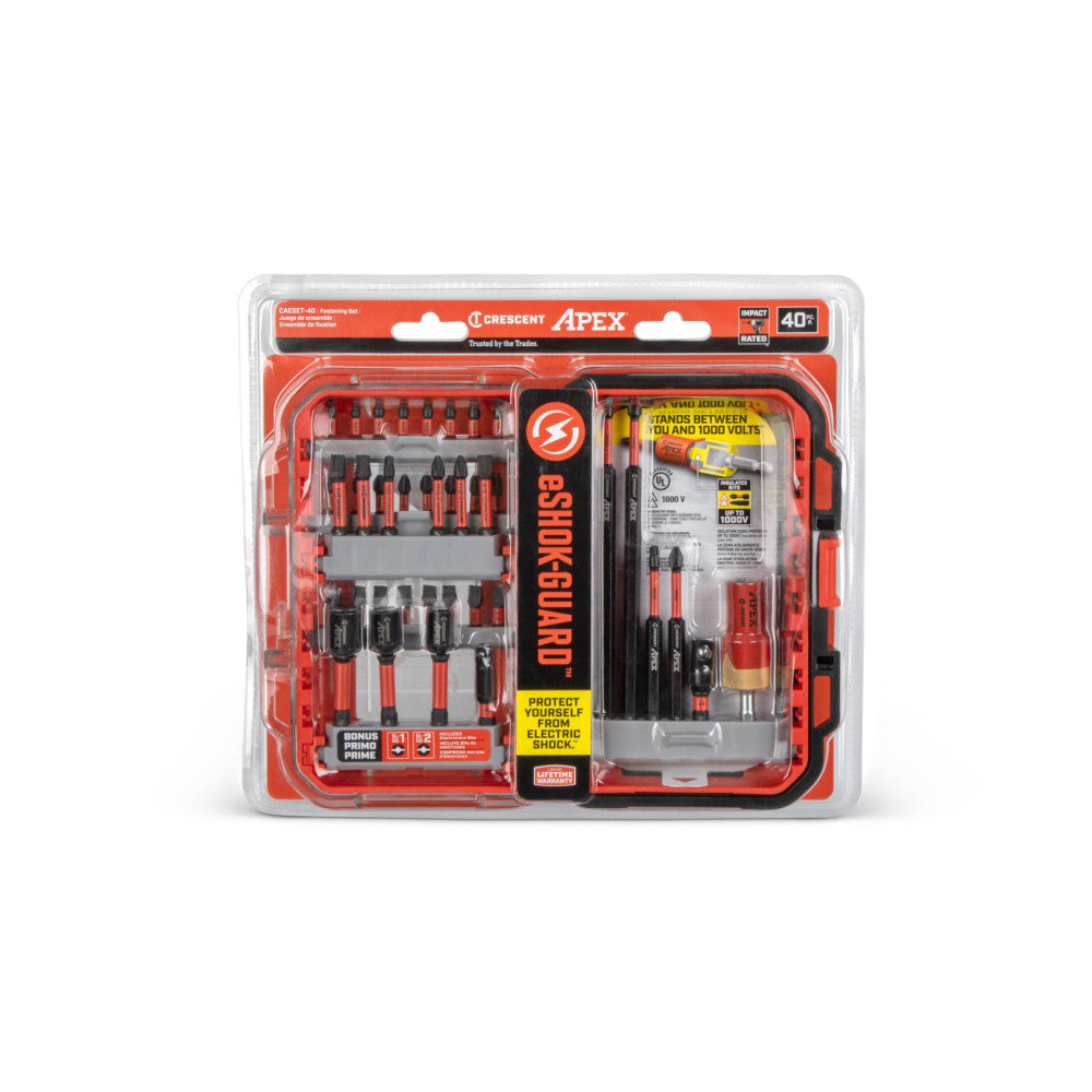 Crescent 40 Pc. EShock-Guard™ AlphaCASE™ Set