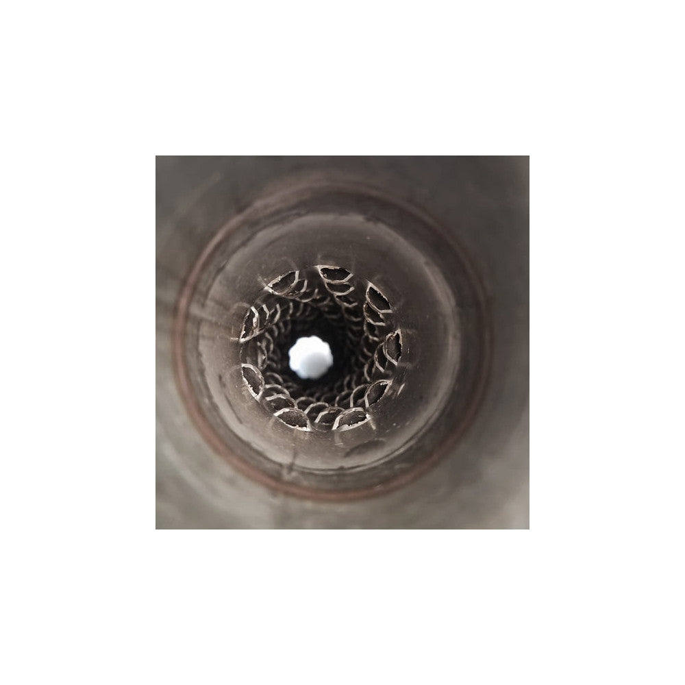 2.0" I.D Inlet/Out 18" Body Resonator Stainless Wool Packed (304 Stainless)