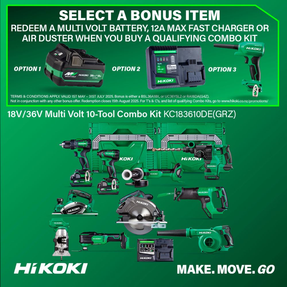 HiKOKI 36V/18V Multi Volt 10-Tool Kit - KC183610DE(GRZ)