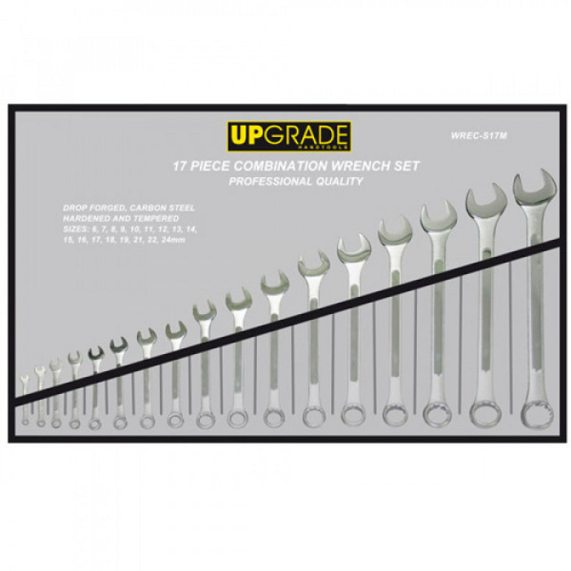 Upgrade Combination Wrench Set 17pc-6-24mm