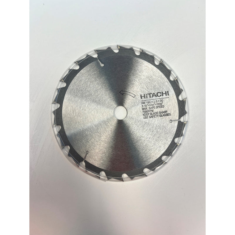 HiKOKI Tct Saw Blade 190mm-D20 Hole-20T