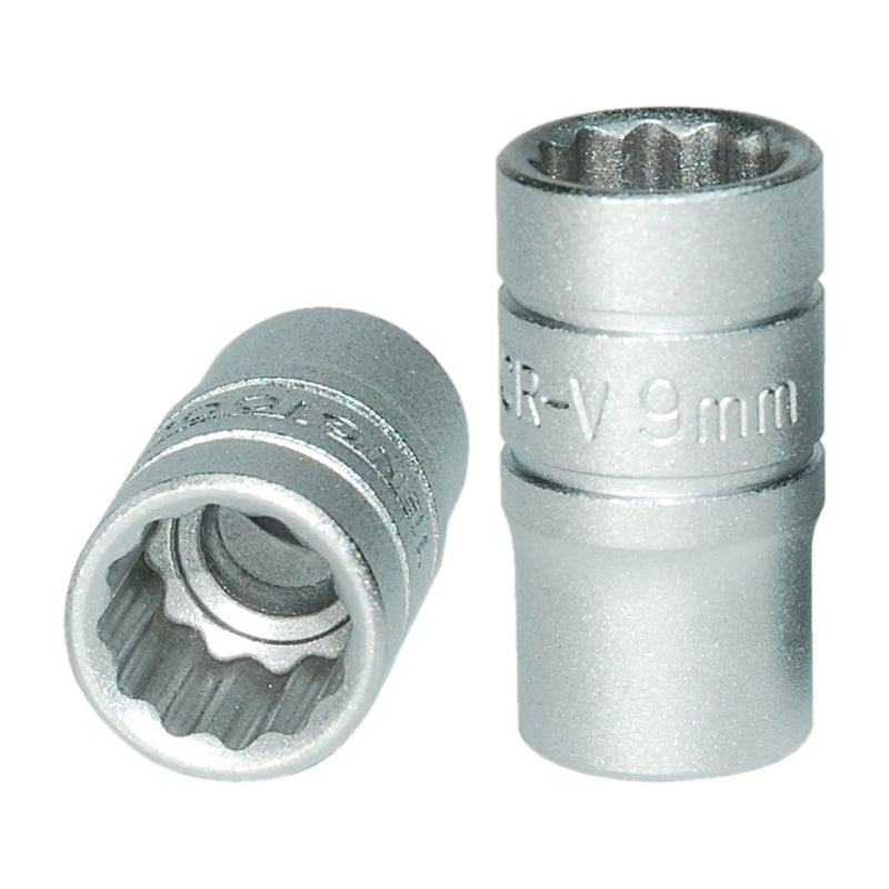 Teng 1/4in Dr. Socket 9mm 12Pt