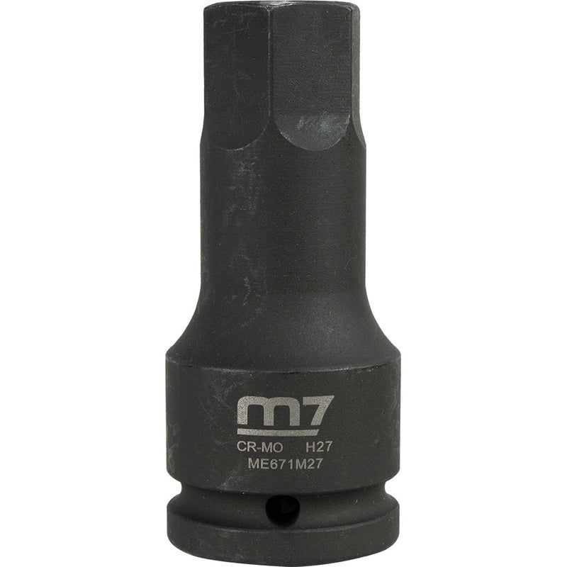 M7 Impact In Hex Socket, 3/4in Drive, 27mm