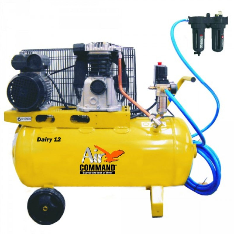 Air Command Dairy 1212CFM, 2HP Compressor- 50L Tank