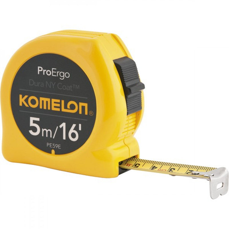 Tape Metric/Imperial 5M/16Ft x 19mm Blade Komelon TA3345 / PE59E