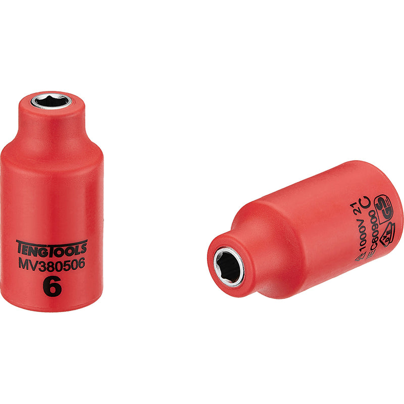 Teng 1000V Vde 3/8in Dr. Insulated Socket 6mm