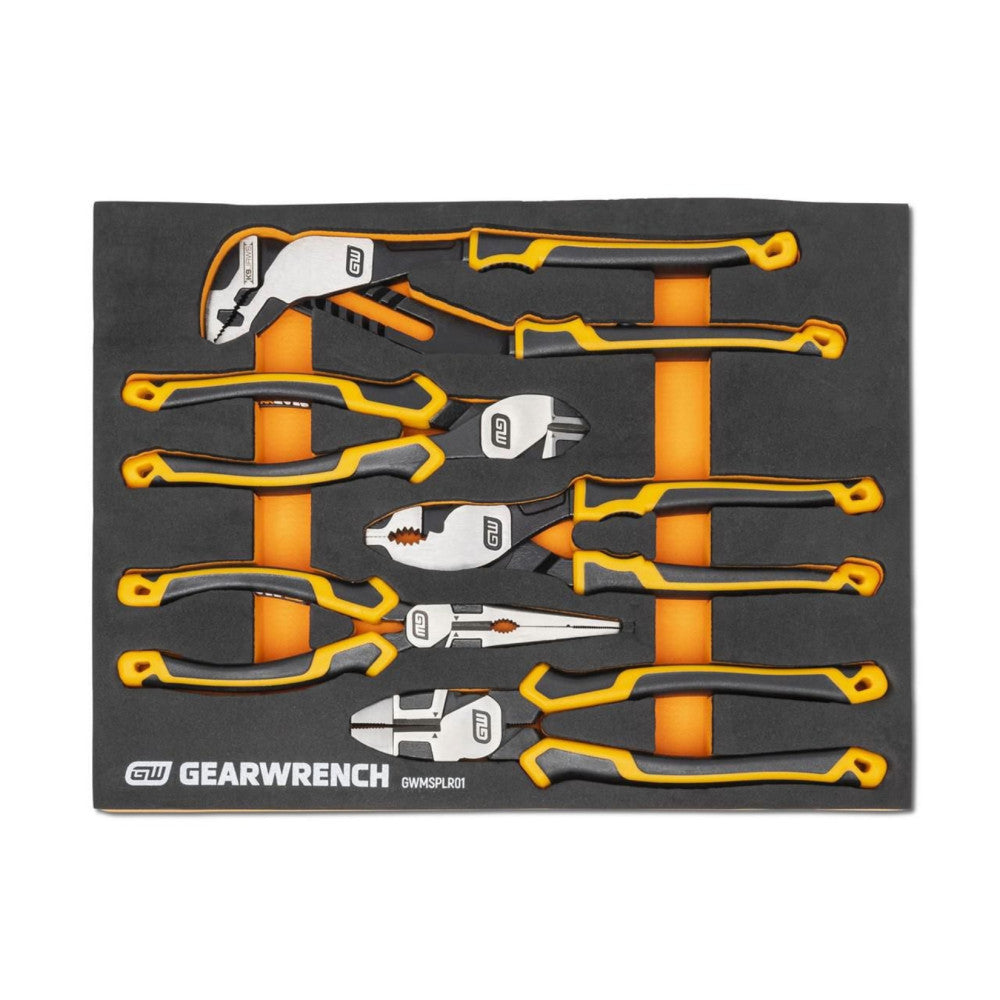 GearWrench 5Pc PITBULL Cushion Grip Pliers Set In EVA Tray
