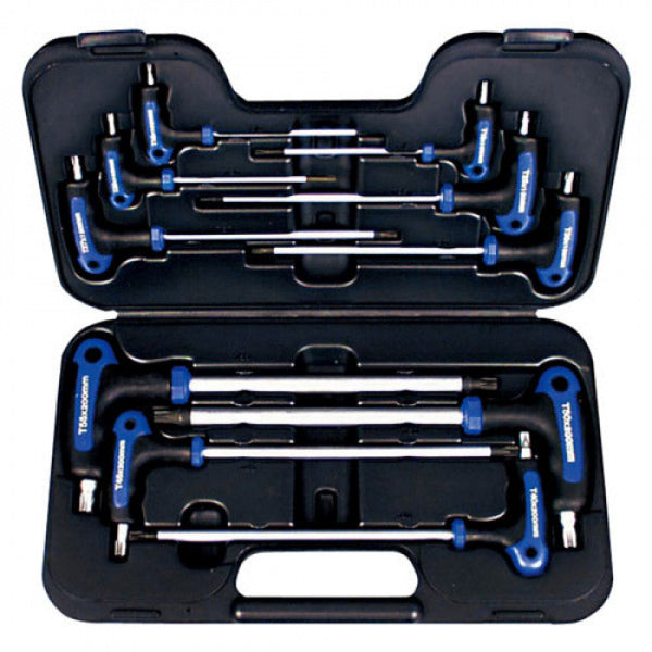 AmPro T-Handle Star Wrench Set 10pc-T10-T55