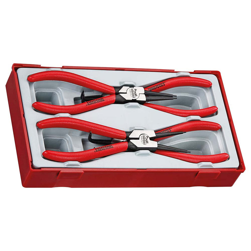 Teng Tools 4Pc Mb 7in Snap-Ring (Circlip) Plier Set