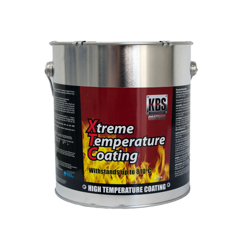 Kbs Xtc Xtreme Temp Coating Satin Black 4 Litre