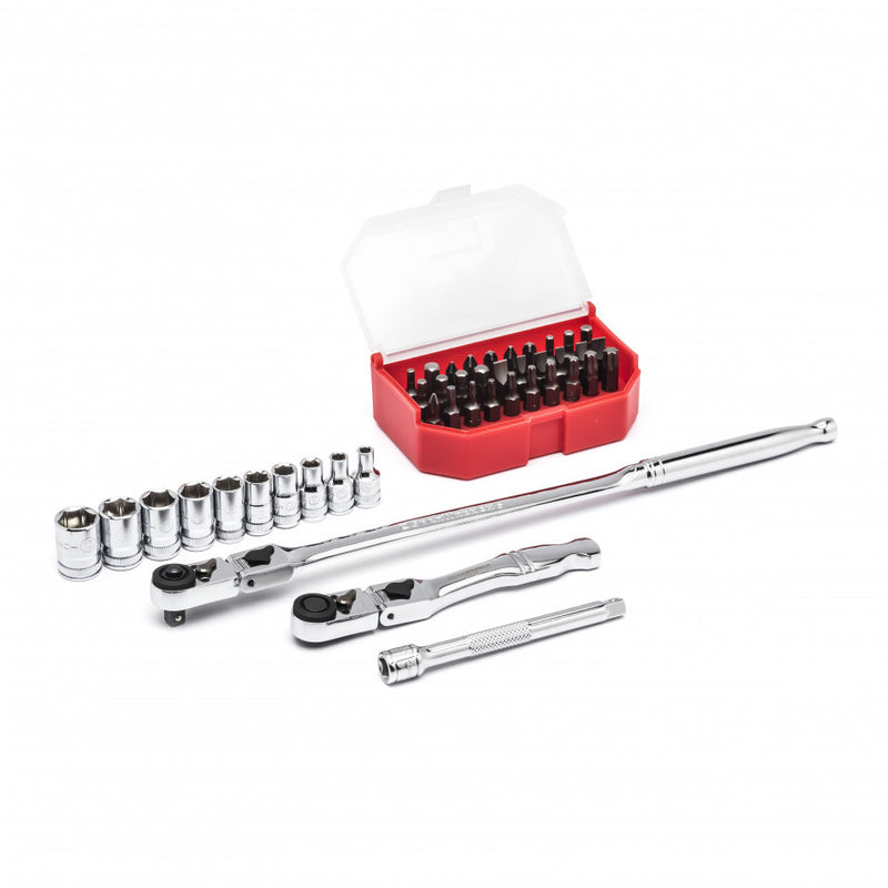 GearWrench 45 Pc. Drive 6Pt Standard Metric Slim Head Mechanics Tool Set