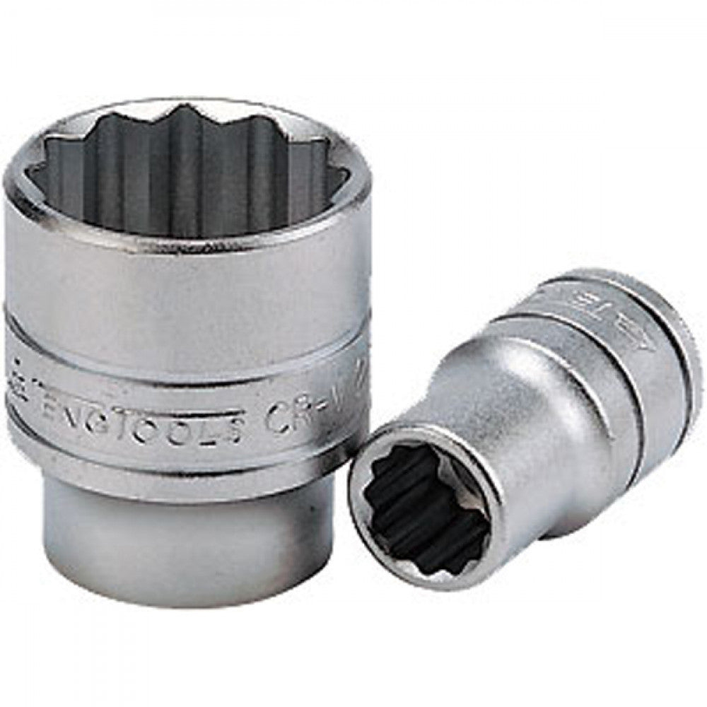 Teng 1/2in Dr. Socket 15mm 12Pnt