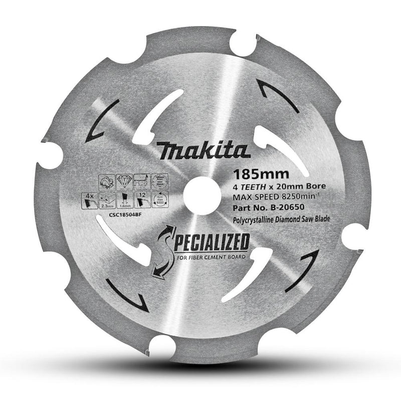 Makita Saw Blade PCD 185x20mm 4T