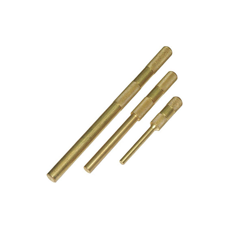 T&E Tools 3Pc Brass Pin Punch Set